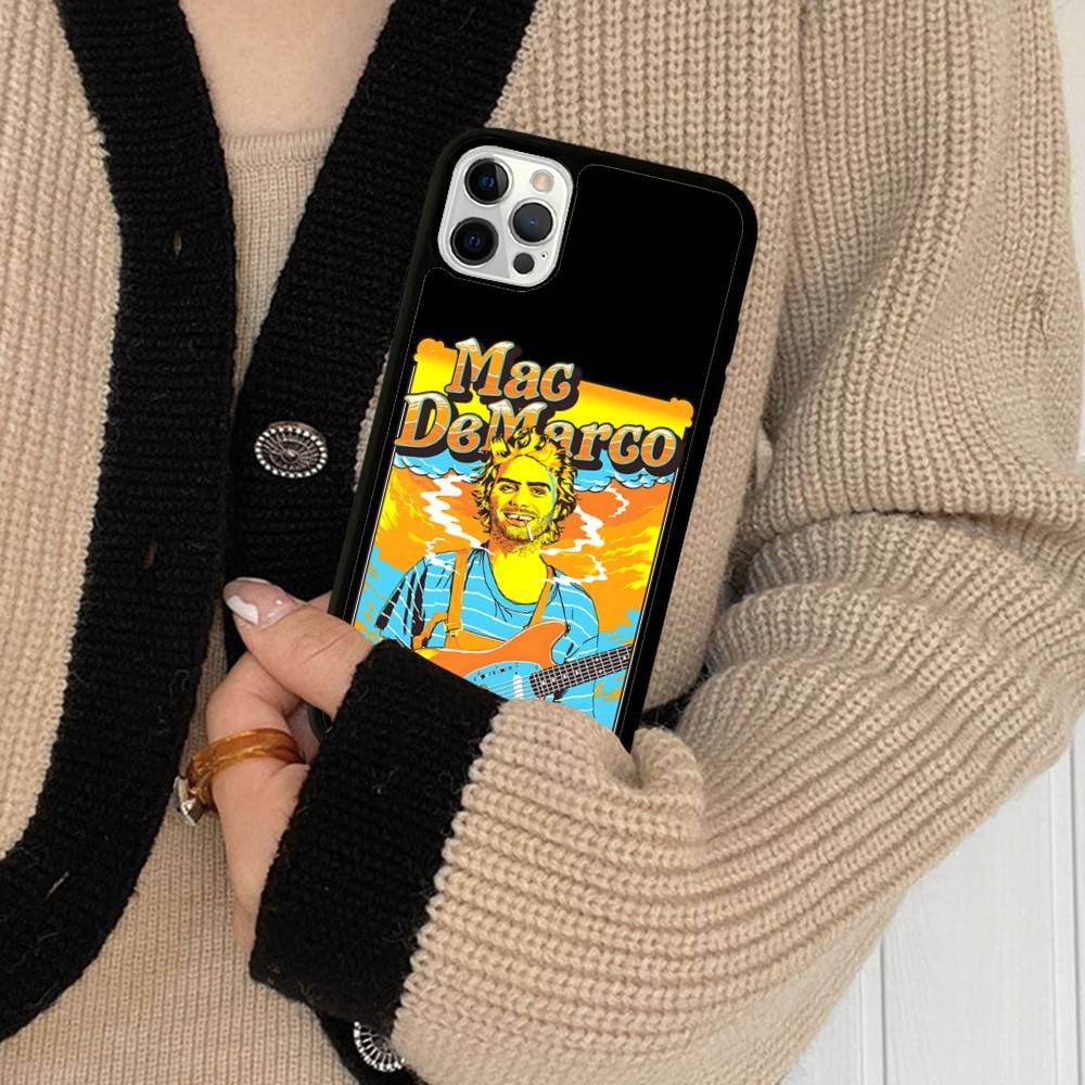 

Rock Singer M-Mac D-Demarco PC+TPU Phone Case For IPhone 17 16 15 14 13 12 11 Pro Max Plus Kawaii Cartoon Cover iPhone 14