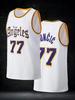 Retro Doncic 77 LA Style Basketball Jersey Purple Number Print Sports Uniform Casual 3d Printed Vest Kids and Men Women