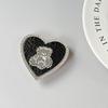 Heart-Shaped Luxury Bear Mirror Leather Phone Holder & Magnetic Ring