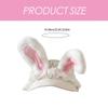 Balletcore Lace Sun Hat Cartoon Rabbits Lace Hat for Yoga Workout Sports Hat Breathable Empty Top for Outdoor Sports  Beige