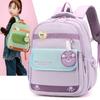 Contrast Color Patchwork Backpack Kindergarten Grade 1-3 Lightweight Large Capacity Backpack