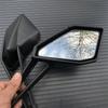 Black Motorcycle Pair Rear View Mirrors For Kawasaki Z1000 Z 1000 2014-2021