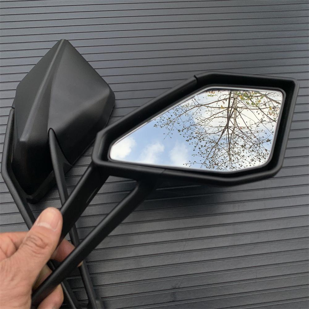 Black Motorcycle Pair Rear View Mirrors For Kawasaki Z1000 Z 1000 2014-2021