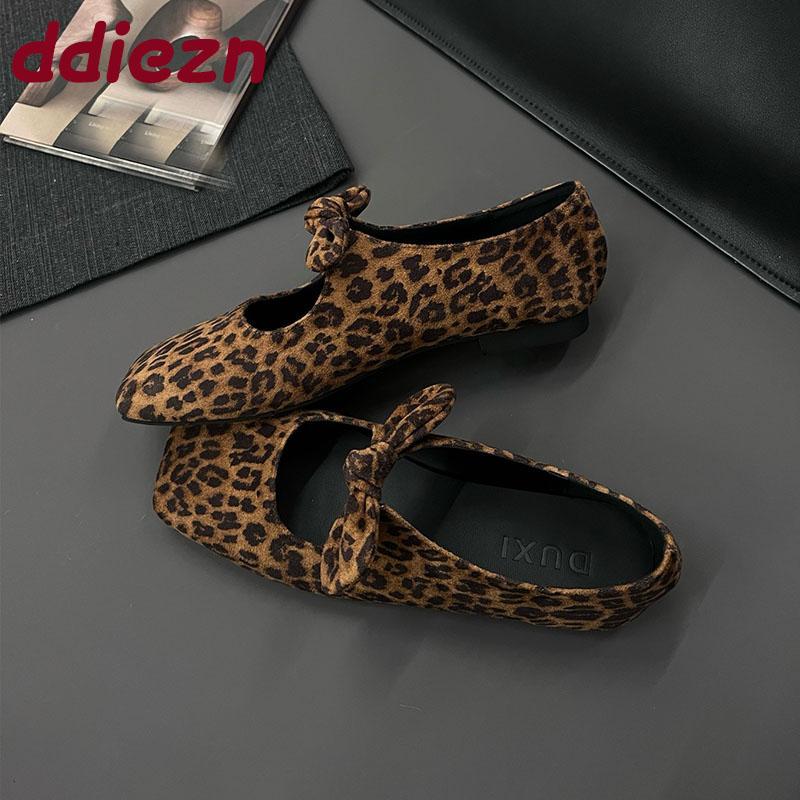 Mode Neue Damen Square Toe Schuhe Damen Ballerinas Slipper Flache Schuhe Flach Mode Schmetterlingsknoten Damen Ballerinas Mit Schuhen