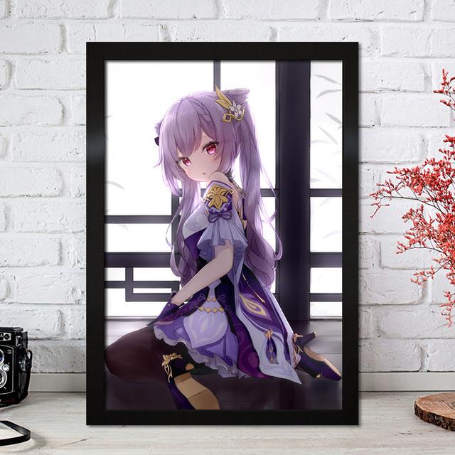 

Genshin Impact холст постер HD игровой персонаж живопись аниме девушка настенная живопись печать общежитие картина 21cm×30cm NoFrame