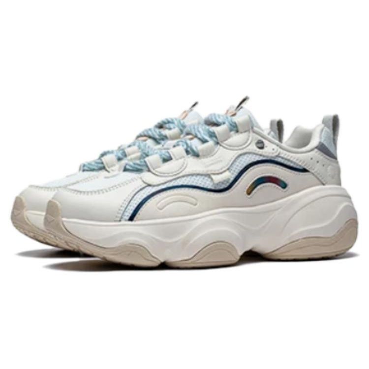 Disney X Li Ning Honey Comfortable Shock Absorbing Durable Low Top Dad Shoes Women sneaker Off-White AGCT126-4