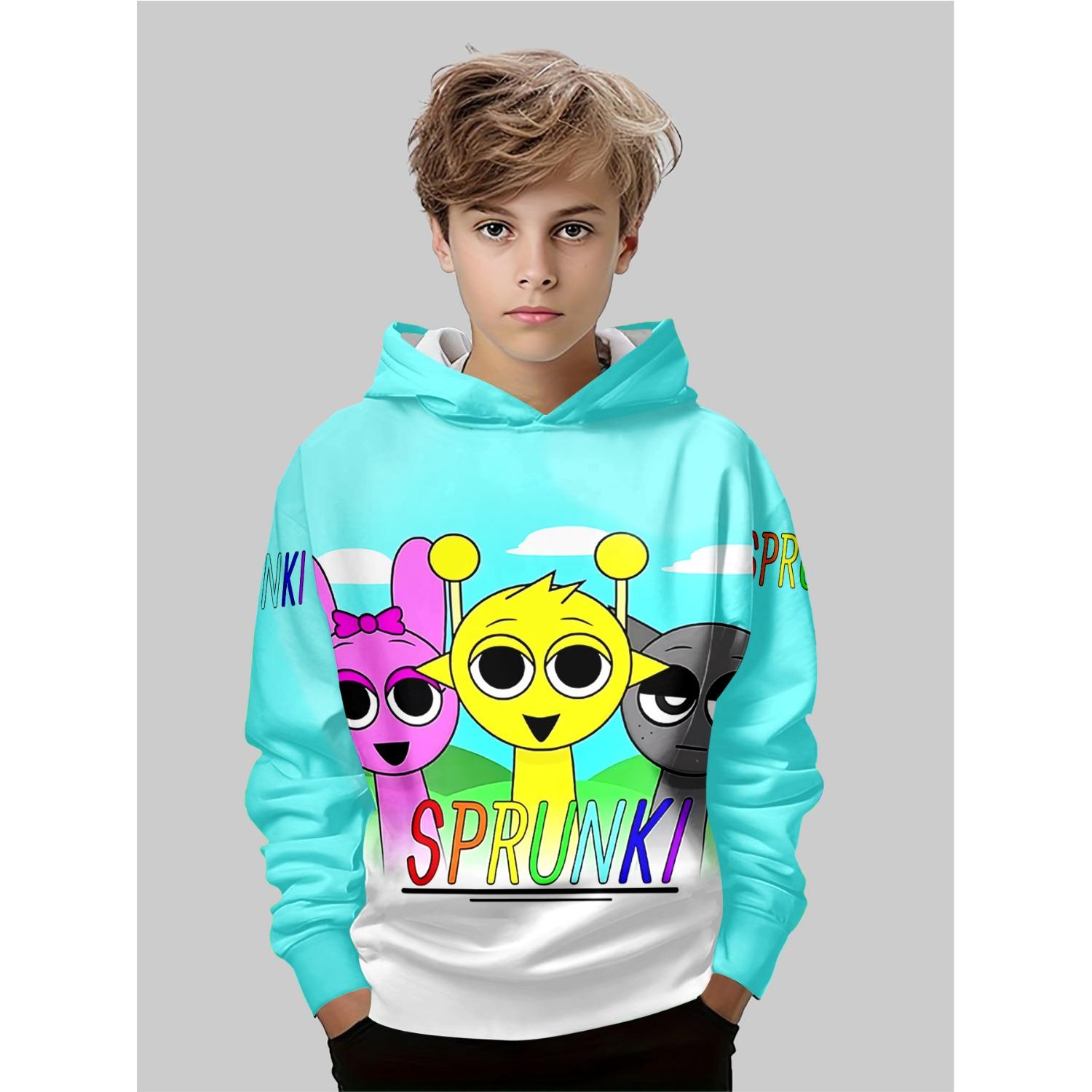 

Новое аниме худи, 3D мультяшная детская одежда для мальчиков и девочек, осенняя одежда с длинным рукавом, подходит для детей в возрасте 5-14 лет 13-14Y