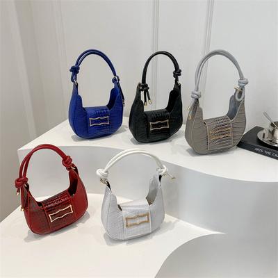 Shoulder Bag for Women In Summer Personality New Beautiful Ins Korean Style Women's Simple Solid Color Commuting Crescent Bag