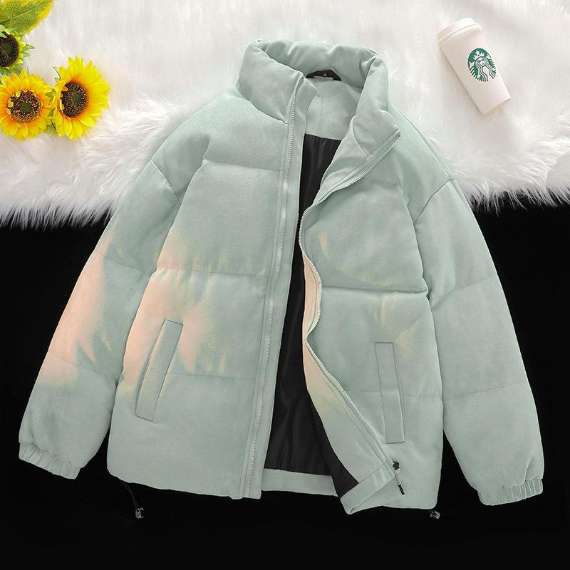 

Новая куртка с воротником-стойкой, мужская однотонная стеганая куртка на осень и зиму, повседневная и удобная короткая стеганая куртка XXXXL