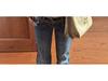 Women's Y2K Low-Rise Micro Flare Distressed Jeans