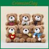 Dress Bear Bow Up Cartoon Doll Stuffed With Plush Pendant Bow Style Bag Dress