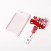 Yousheng DIY Perlen-Ausweishalter, Valentinstag-Ausweisclip, verstellbares und ausziehbares Lanyard für Schlüssel, Ausweis, kreatives Geschenk für Paare und Freunde