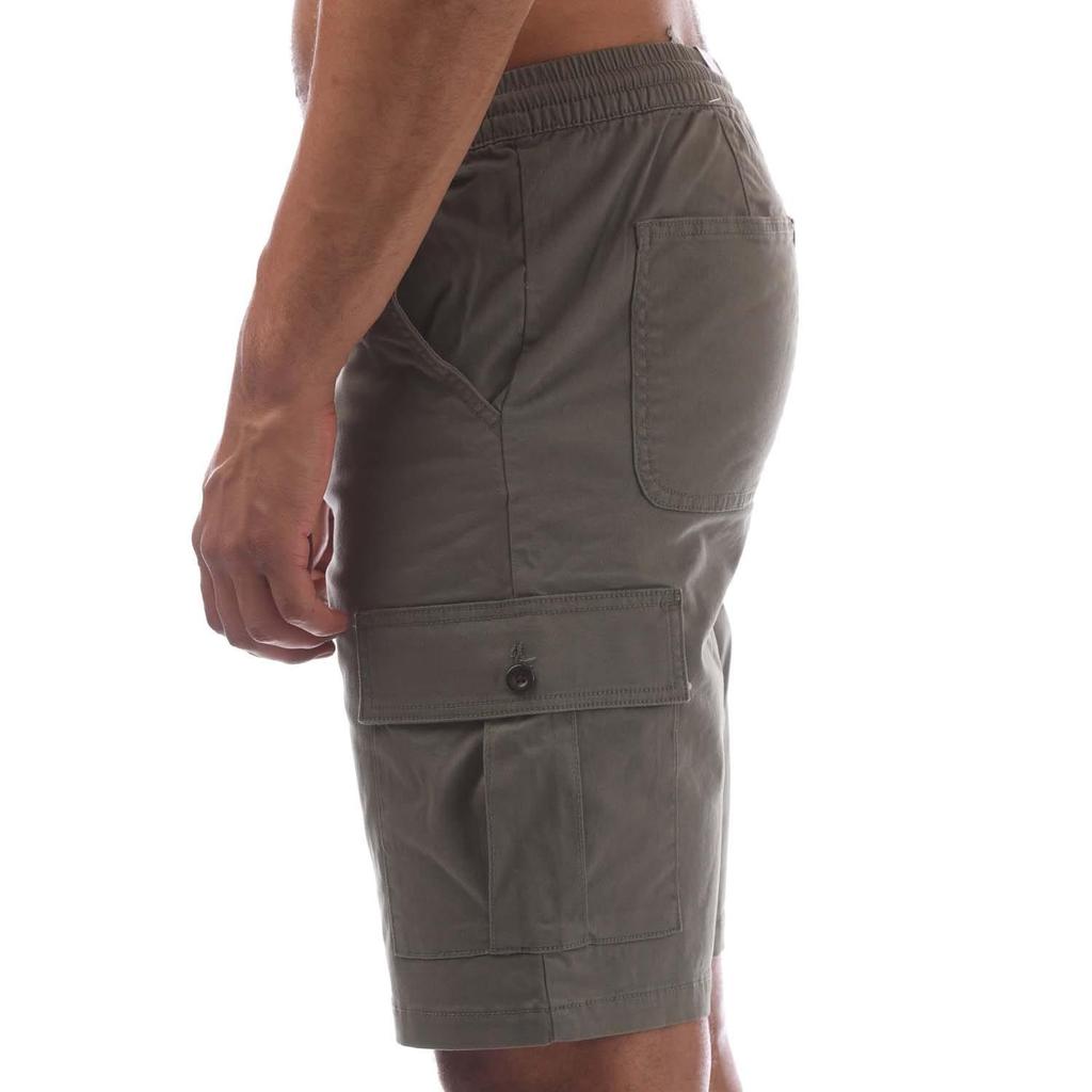 Farah Mens Crane Twill Organic Cargo Shorts