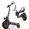Adult Electric Scooter with Seat, 11" Off-road Foldable E-Scooter, 48V 18Ah Battery, 50-55km Range, Dual Brakes & Shock Absorption, 150kg Max Load