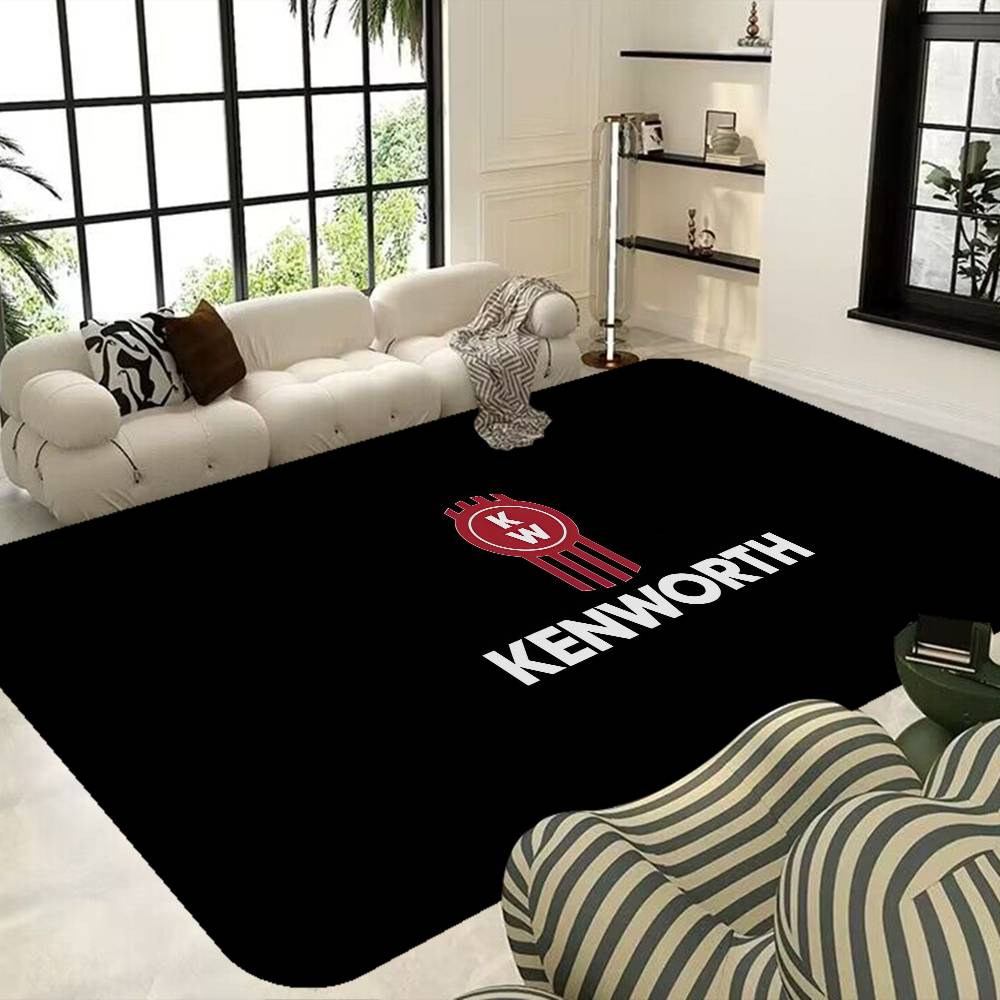 K-Kenworth Truck Logo Entrance Door Mat Washable Non-Slip Living Room Sofa Chairs Area Mat Kitchen Welcome Doormat