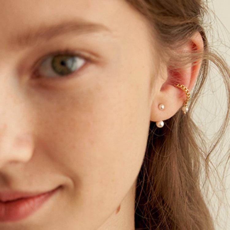 Elegante S925 Sterlingsilber Retro Perlenohrringe – Vielseitiges High-End-Design für Damen