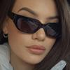 Rectangle Shape Men Sunglasses Fashion Stylish Anti-glare Sun Glasses for Woman Driving Travelling Sunglass Women