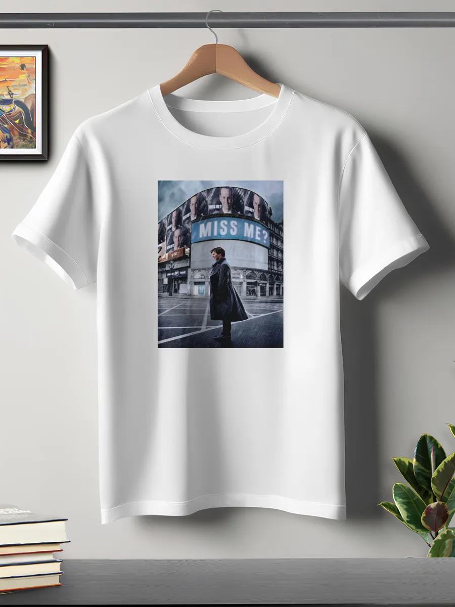 T-shirt Downhill Cyclist Extreme Sports Bicycle Print L