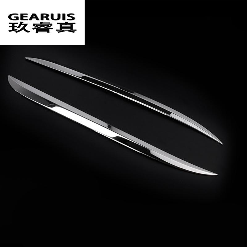 Car styling Rear Side Mirror body stainless steel Sticker Cover Trim For Mercedes Benz New E class W213 2016-2017