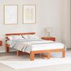 VidaXL Bed Frames In Pine Wood Brown Waxed Solid Wood 140 X 190 Cm 872616
