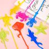 Tricky Little Toys Nostalgic Children'S Toys Sticky Marine Animals Climbing Walls Elastic Telescopic Sticky Music Venting Decompression