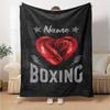 Custom Name Boxing Theme Printed Blanket - Perfect for Couch, Bed, Travel & Outdoor Use | Machine Washable, Cozy & Durable.