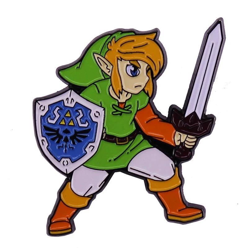 The Legend of Zelda Enamel Pins Anime Zelda Manga Brooches for Women Men Lapel Pins Badges on Backpack Clothes Accessories Gifts