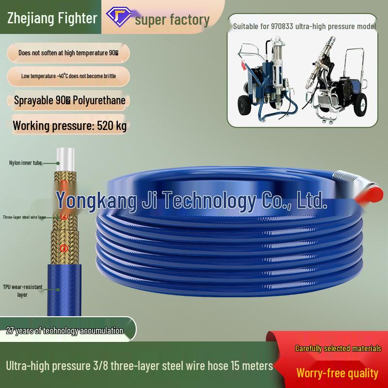 Hochdruck-Latex-Farbspritzschlauch – Nylondraht für Airless-Spritzgeräte