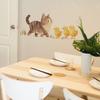 Cartoon Kitten Yellow Duck Kitchen Restaurant Background Beautification Decoration Wall Stickers