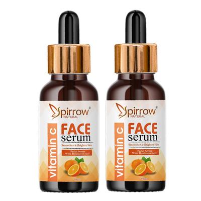 Spirrow NATURAL 40 ML Vitamin C Face Serum Vitamin C Serum Daily Use Serum Face Serum All Face Serum Serum For Face Serum Combo (Pack Of 2)