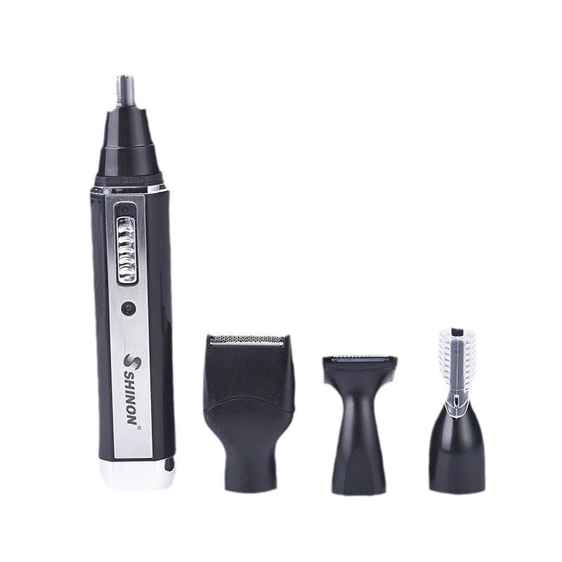 Multifunctional 4-in-1 Electric Trimmer Set for Nose, Sideburns, Eyebrows, and Ears