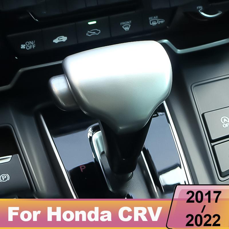 Car Gear Lever Head Cover Shift Knob ABS Carbon Fiber Trim for Honda crv CR-V 2017 2018     Accesories Auto
