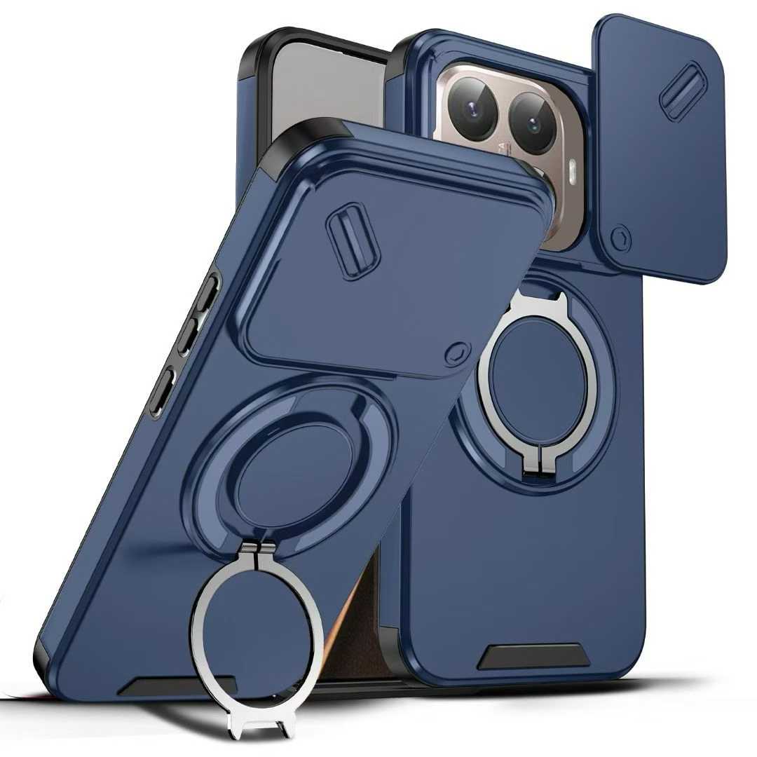 

Heavy Duty Armor Ring Holder Case for Xiaomi 15T 14T Pro POCO F8 F7 Pro Ultra M7 X7 C85 PC+TPU Shockproof Rugged Protect Cover POCO F8 Pro