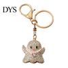 Witch Hat Handbag Ornament Halloween Rhinestone Pumpkin Keychain, Ghost Spider Web Cat Decorative Charms Bag Charm, Car Key Ring for Handbags