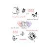 Y2K Sexy Butterfly English Cross Finger Waist Belly Tattoo Sticker Holiday Party Decoration Sticker