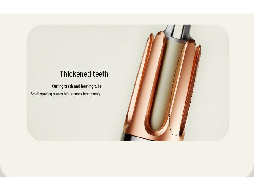 32mm Automatic Curling Iron for Big Waves - Gentle on Hair, Water Ripple Design, Electroplated Curler for Easy Styling.