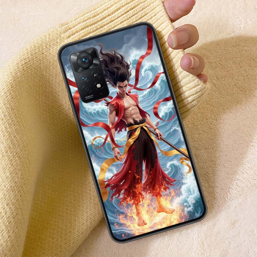 N-Nezha Anime Movie Phone Case For Redmi Note 13 14 15 Pro Plus 12 13C 12C 15C 9 10 10C 9T 9C 9A TPU Soft Cover Clear Cell Cases