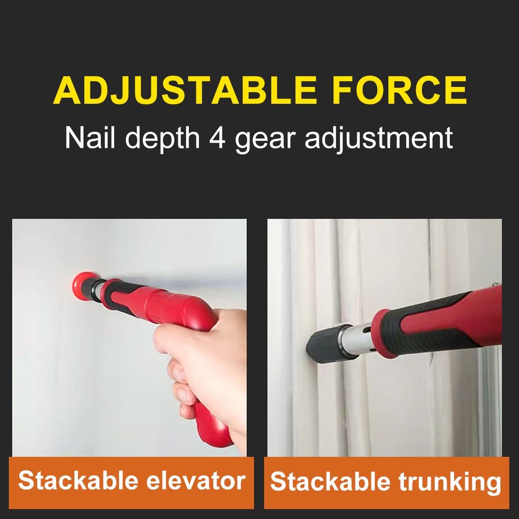 Pistoale pentru cuie din oțel Instrument pentru nituri 4 roți dințate Ajustare scule electrice pentru dispozitivul de crestare a sârmei Decorare Pistol cu ​​nituri Instrument pentru economisirea forței de muncă