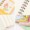 Mini Cartoon Spiral Notebook, 80 Pages Pocket Notebook, Portable Smooth Page Turning Journal for Study Notes
