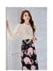 2025 Spring Fashion Slim Fit Long-Sleeve Shirt & Midi Skirt Set