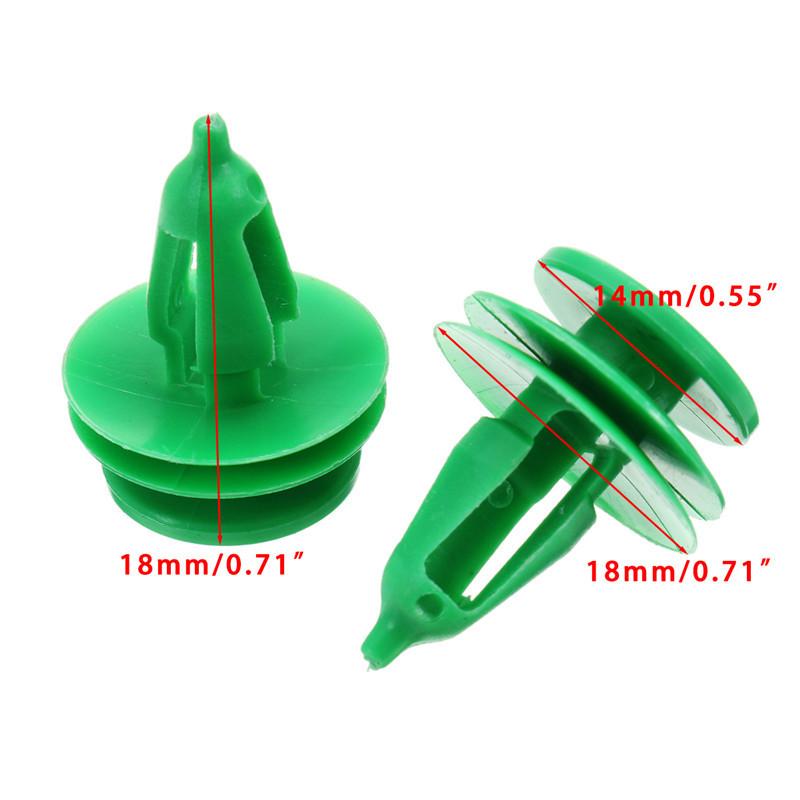 50Pcs Car Door Panel Trim Fasteners Plastic Green Clips for Chrysler WJ For Jeep Grand Cherokee Auto Fastener Clips