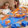 Puzzle Race Car Track Set for Kids 3-5, Floor Puzzle Track Car Set, Toddler Toys for 3 4 5 6 Years Old Boys