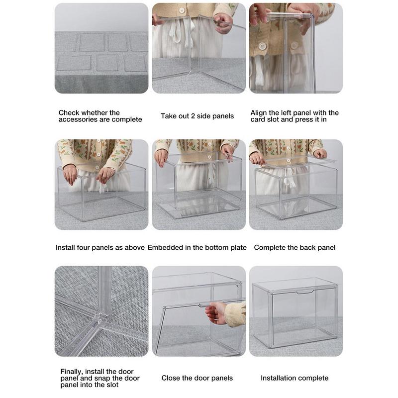 Clear Storage Box Lidded Plastic Box For Trifles Parts Tools Box Jewelry Display Case Beads Container Cosmetics Organizer Bins