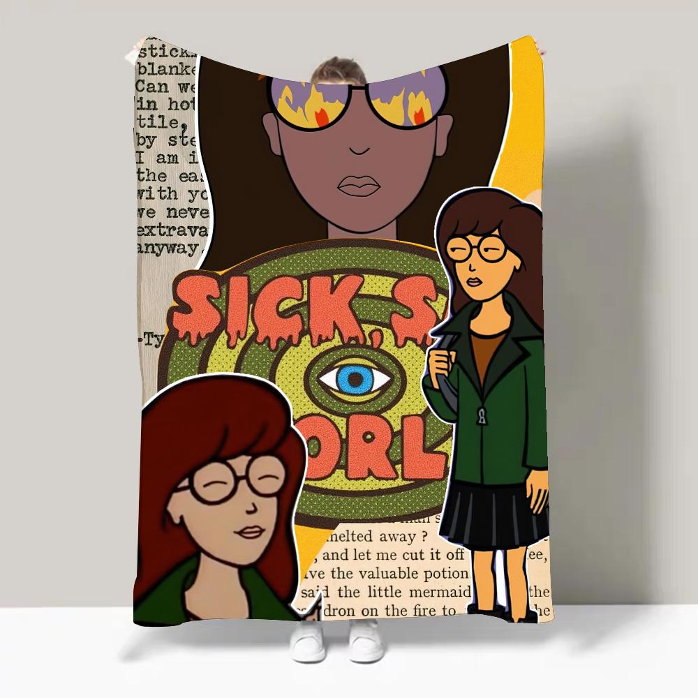 

Cartoon D-Daria Scene Comedy Funny Blanket Design Lightweight For Dorms, Naps, Living Room, Office,Sofa,All-Season 30x40in