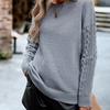 2026 New Women's Round Neck Sweater, Casual Long Sleeve Knit Top for Autumn Winter Daily Wear