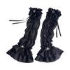 Elegant Lace Trimmed Chiffon Arm Sleeves With Ruffled Detail Photoshoot Costume Sleeves For Cosplay And Anime Fashion