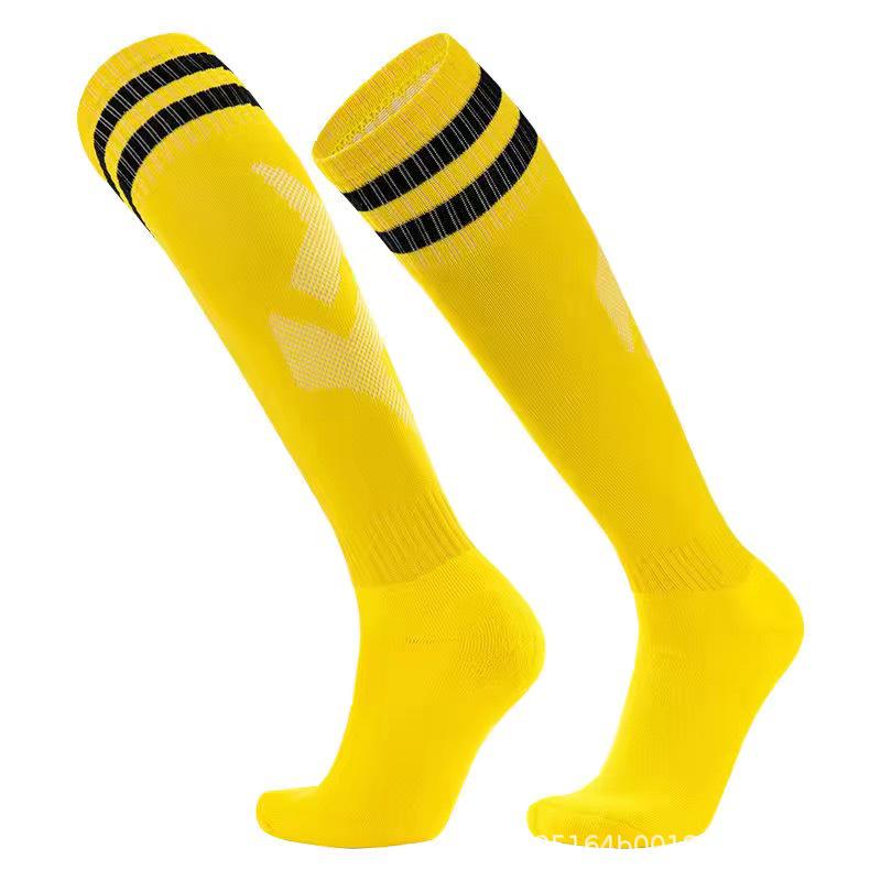 Practical Moisture-Wicking Striped Over-the-Knee Non-Slip Football Socks