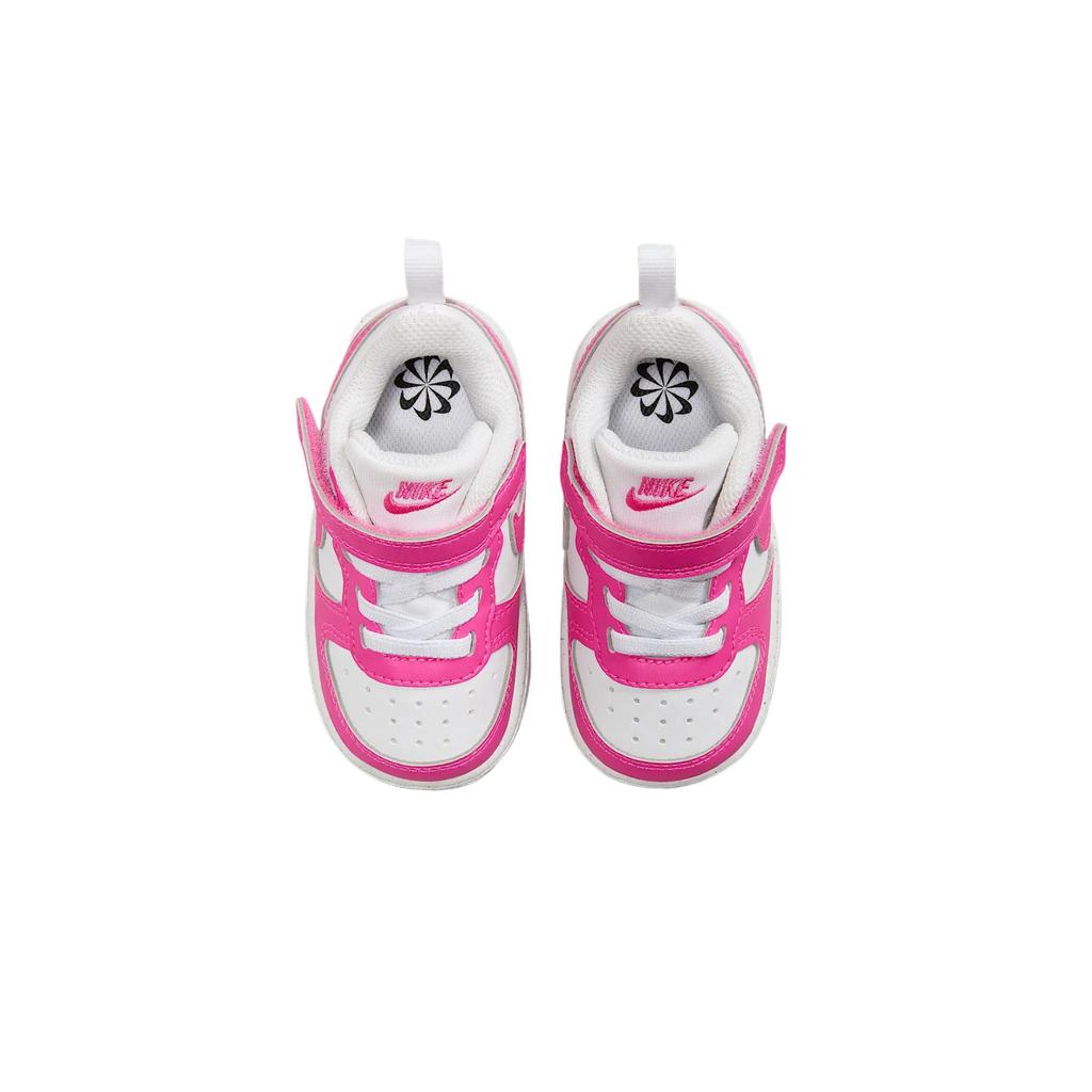 Nike Court Borough Low Recraft TD Laser Fuchsia Baby Sneakers Pink White DV5458-123
