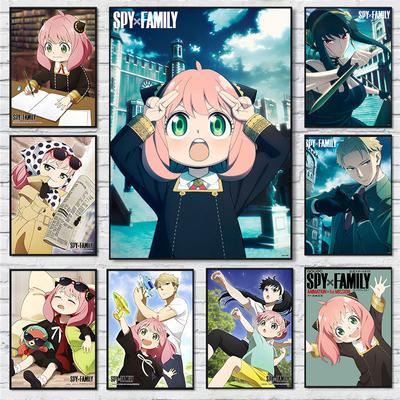 Anya Spy X Home Posters and Prints Room Decoration Anime Children's Bedroom Home Decoration Canvas Painting Walls