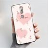 Printing Pattern Case For Nokia 7.1/Nokia 7 Plus Fundas Nokia7 Cover Soft Silicone Black Shell Cute Flower Cartoon Casing Coque